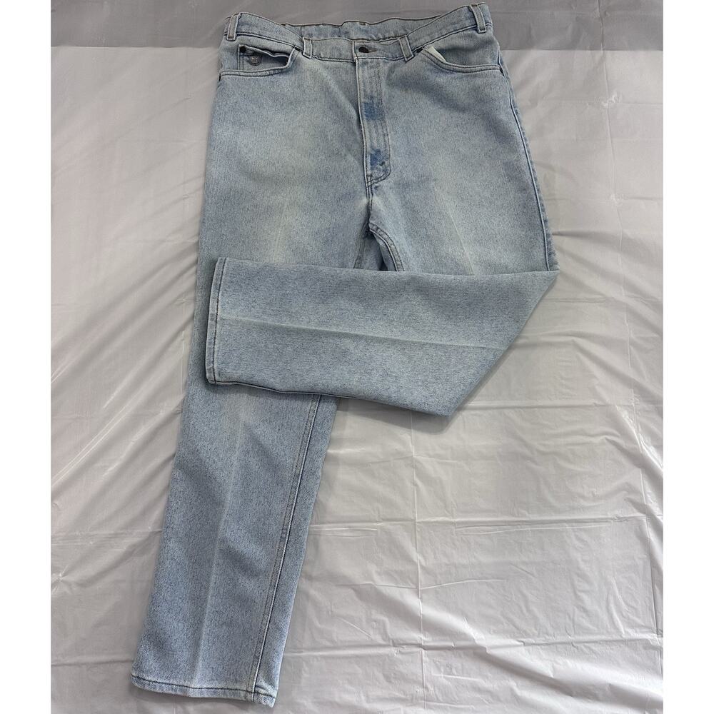 Vintage Levis Silver Medal Jeans 90's Light Wash Blue Denim Men's 38x30 Dad